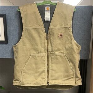 Carhartt light tan vest